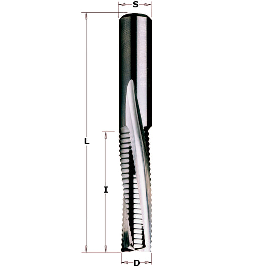 Vollhartmetall Schruppfräser 18x55x110mm mit negativ spiralgenuteten Schneiden Z3 Rechtslauf