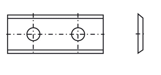 TIGRA Wendeplatte 35° 60x12x1,5mm a=26mm T02SMG 10 Stück