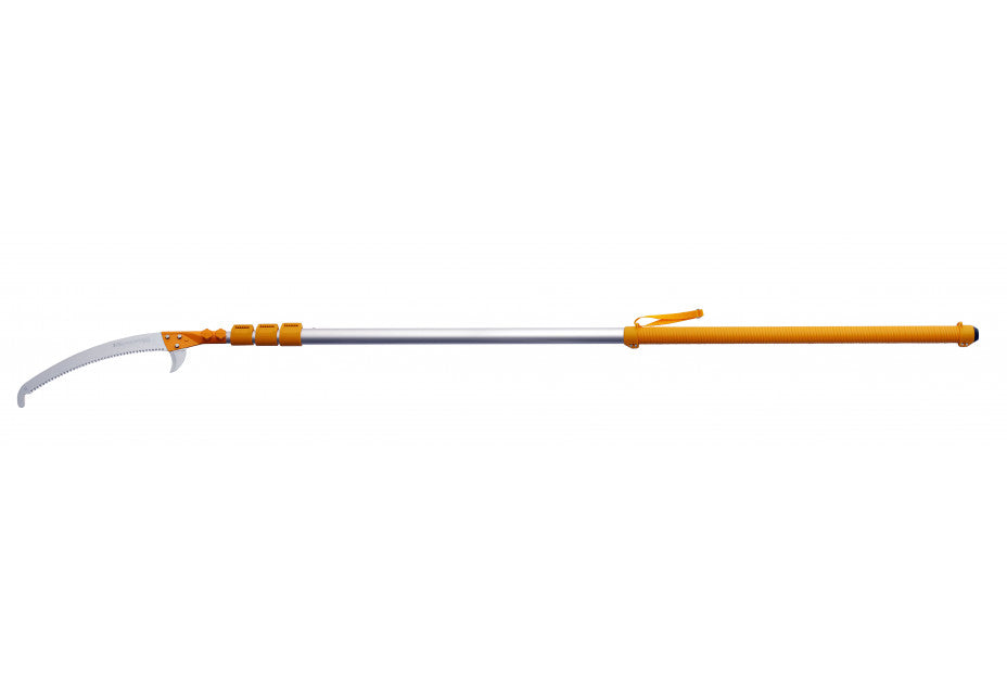 Silky Profi-Teleskopsäge Hayate 7700 (4-teilig) – 2,7–7,7 m Reichweite, 420 mm Sägeblatt, grob 6,5 ZpZ, Mirai-Me Verzahnung, Profi-Qualität für Baumpflege und präzise Schnitte in großer Höhe