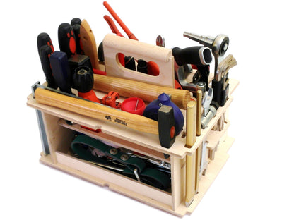 Spezial-Trägerset Installateur aus Buchen-Multiplex für T-Loc IV, V, M 337 & M 437 | Effiziente Werkzeugübersicht | passend für System Systainer Festool / Tanos Systainer³
