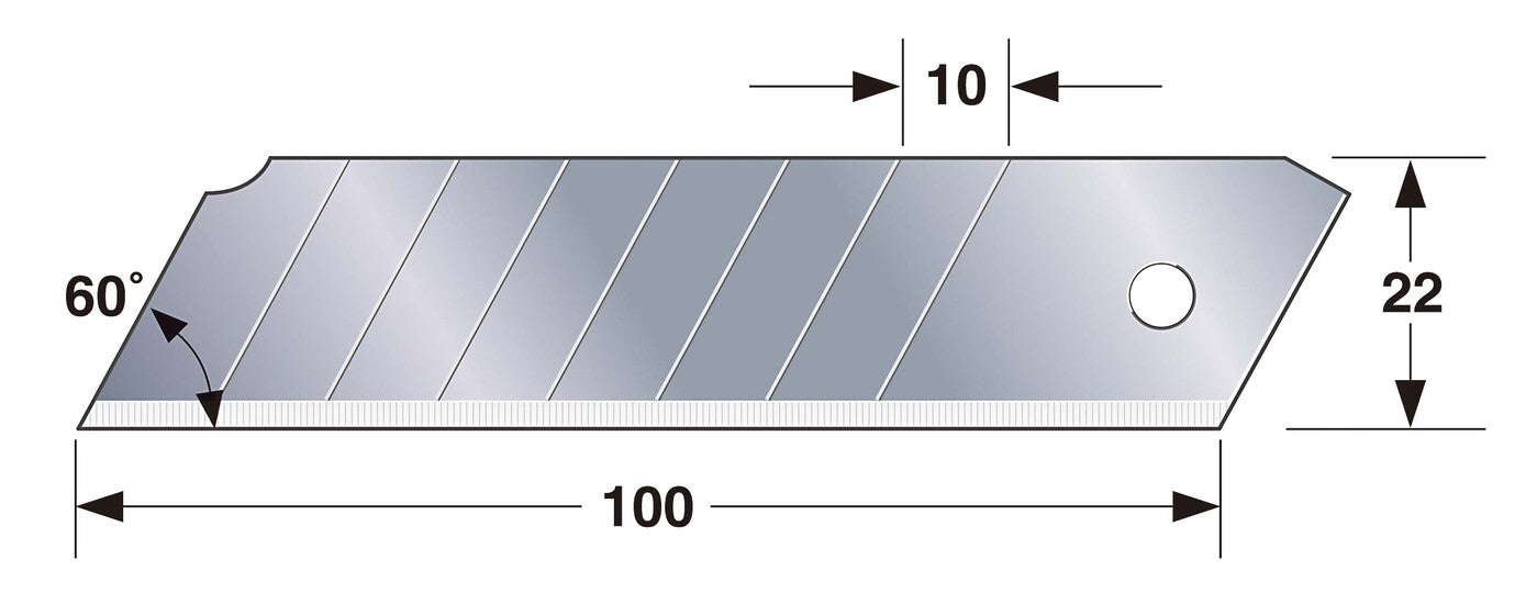 TAJIMA Ersatzklinge ENDURA 18mm in  50 Stück, TAJ-21151