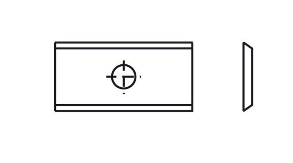 Spezial-Wendeplatte 28 - 24x12x1,5mm T04F 2 St.