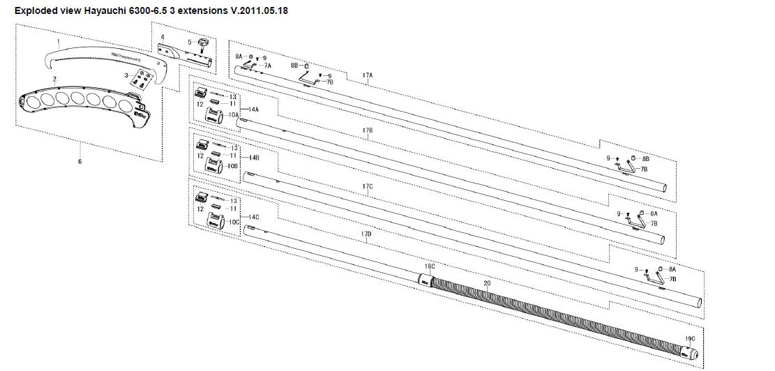 Fixierungsschraube für das Sägeblatt Hayauchi