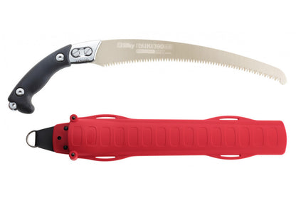 Silky Ibiku Profi-Handsäge: 390 mm aggressiv gebogenes Hayauchi-Hochleistungsblatt mit Mirai-Me Verzahnung (5,5 Zähne/30 mm), nachschärfbar, extrem schnelle, saubere Schnitte bei minimalem Kraftaufwand!