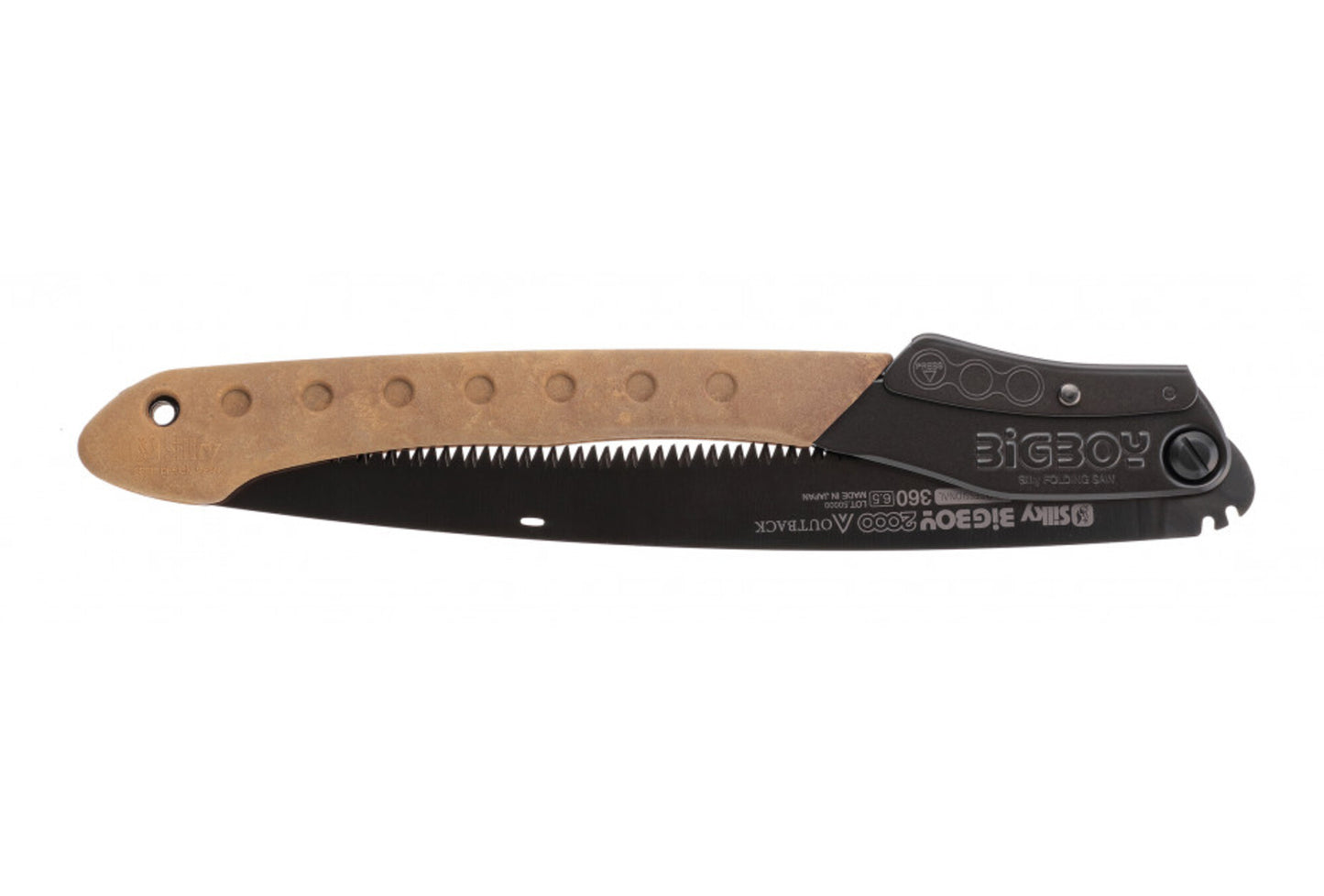 Silky BigBoy 2000 Outback Edition Klappsäge 360 mm 6,5 ZpZ grob gebogene Klinge Premium-Abenteuersäge Bushcraft | Verzahnung: extra grob (6.5 Zähne je 30 mm)