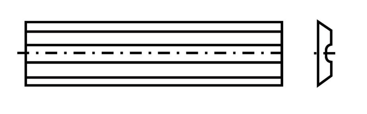 Mini-Wendeplatte 37 - 20x5,5x1,1mm T04F 10 St.