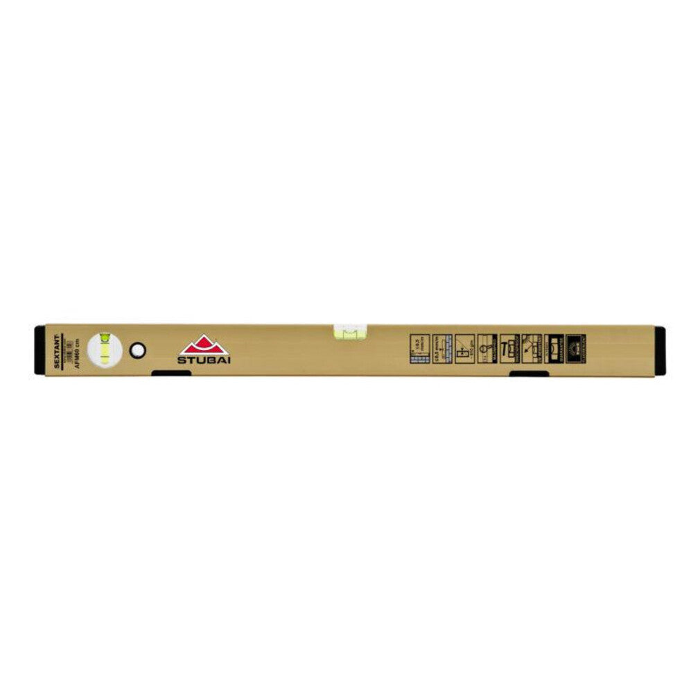 STUBAI Magnetwasserwaage FL gold elox. AFM080 800 mm