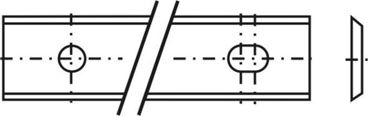 Wendeplatte 35° 100x13x2,2mm a=60mm 10 St.