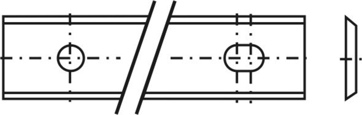 Wendeplatte 35° 80x13x2,2mm a=60mm 10 St.