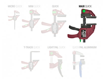 PIHER Maxi Quick 300, gehärteter Stahlstab, Spannkraft 300 kg, 15 - 90 cm