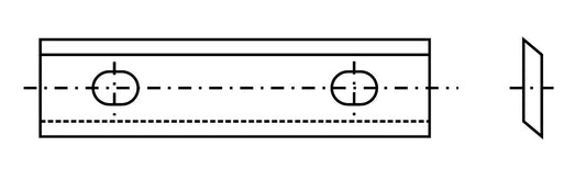 Wendeplatte 56 für System Oertli 40x8x1,5mm 10 St.