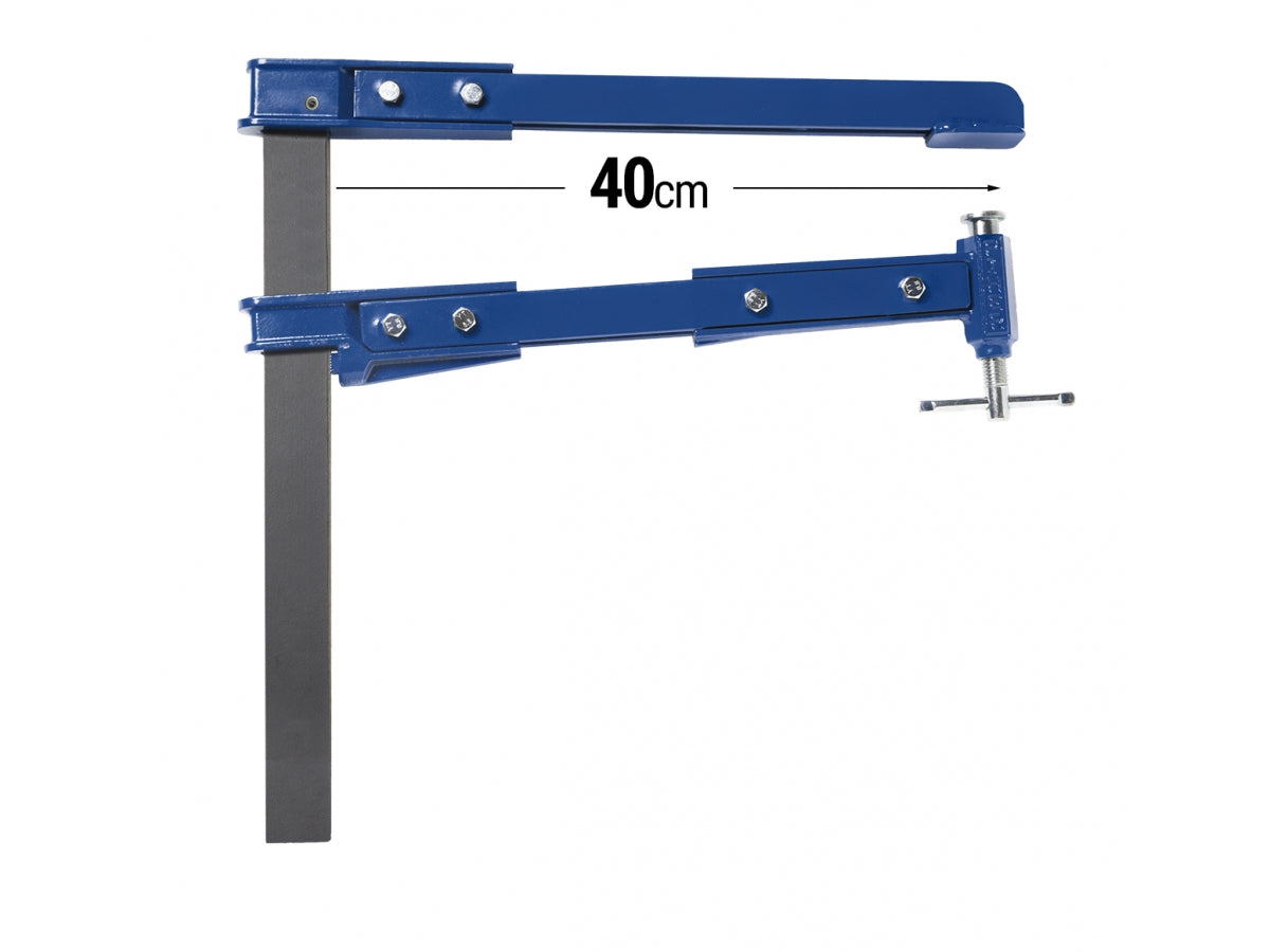 TIEFSPANNSCHRAUBZWINGE PIHER 40K, 50 cm, MIT QUERGRIFF, AUSLADUNG 22 cm