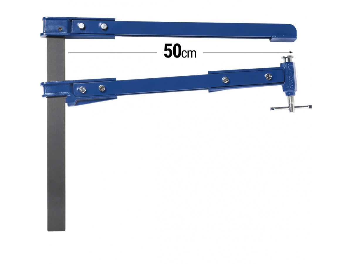 TIEFSPANNSCHRAUBZWINGE PIHER 50K, 30 cm, MIT QUERGRIFF, AUSLADUNG 22 cm