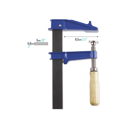 SCHRAUBZWINGE PIHER EM-60 cm MIT HOLZGRIFF
