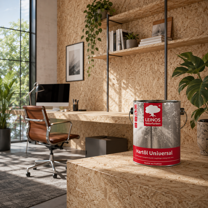 LEINOS 259 Hartöl Universal 2,5 l |Für alle Hölzer im Innenbereich, insbesondere Fußböden, aber auch für Kork | Leicht zu verarbeitende, universelle Grundierung und Endbeschichtung