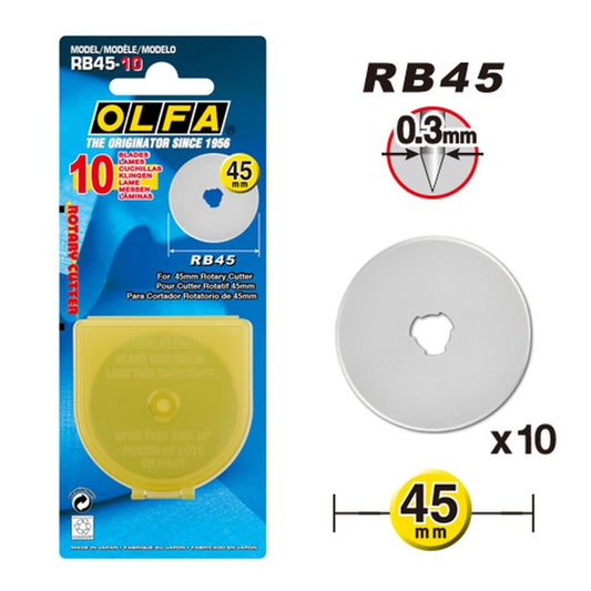 OLFA Ersatzrundklingen RB45 45mm 10 Stück in der VE