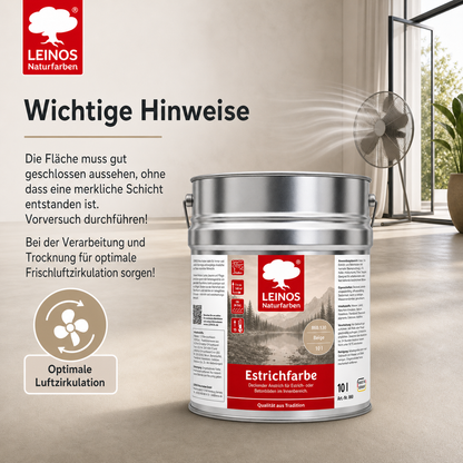 LEINOS 860 Estrichfarbe für Innen, 10l, Beige