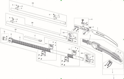 Halter für die Schutzhülle, Longboy, alte Version (2009)