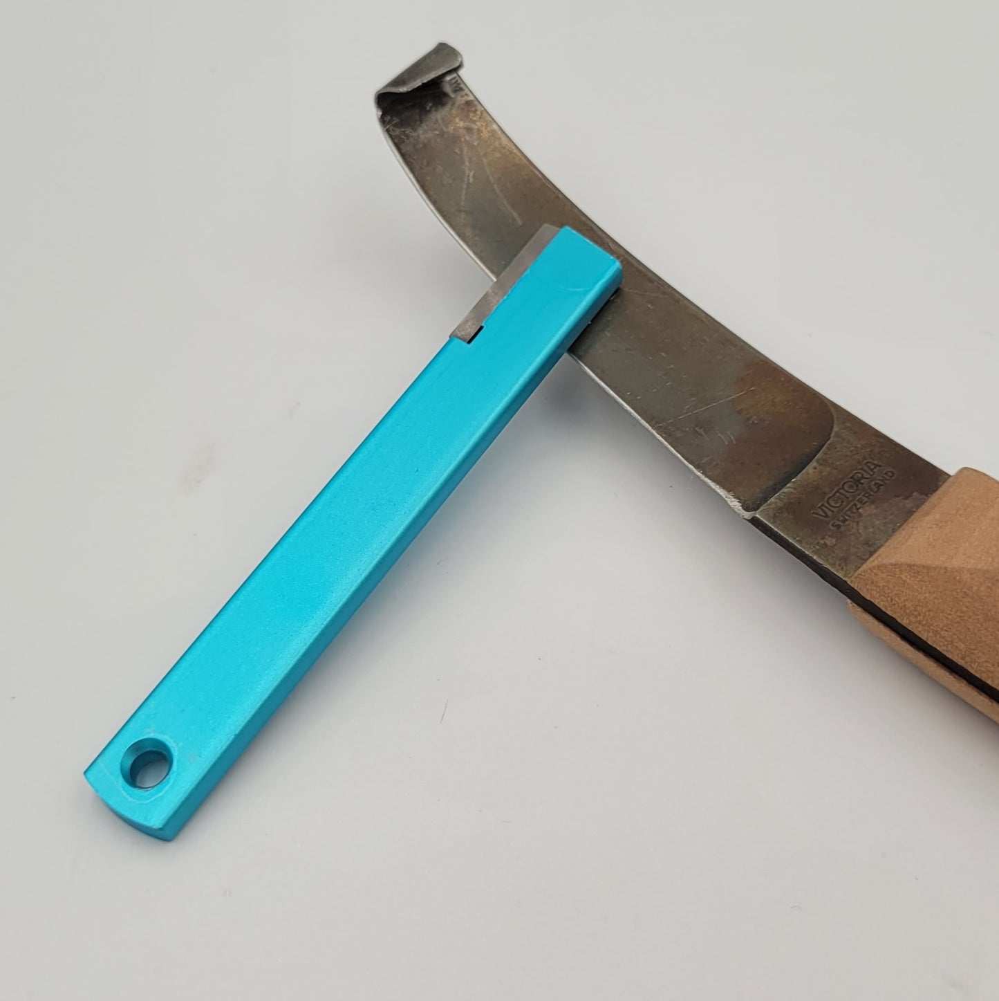 istor - Mini swiss sharpener - Schärfer Farbe blau , Schleifer/Schärfer ideales schärfen für Garten und Hof und Werkstatt ,Messer  und Scheren