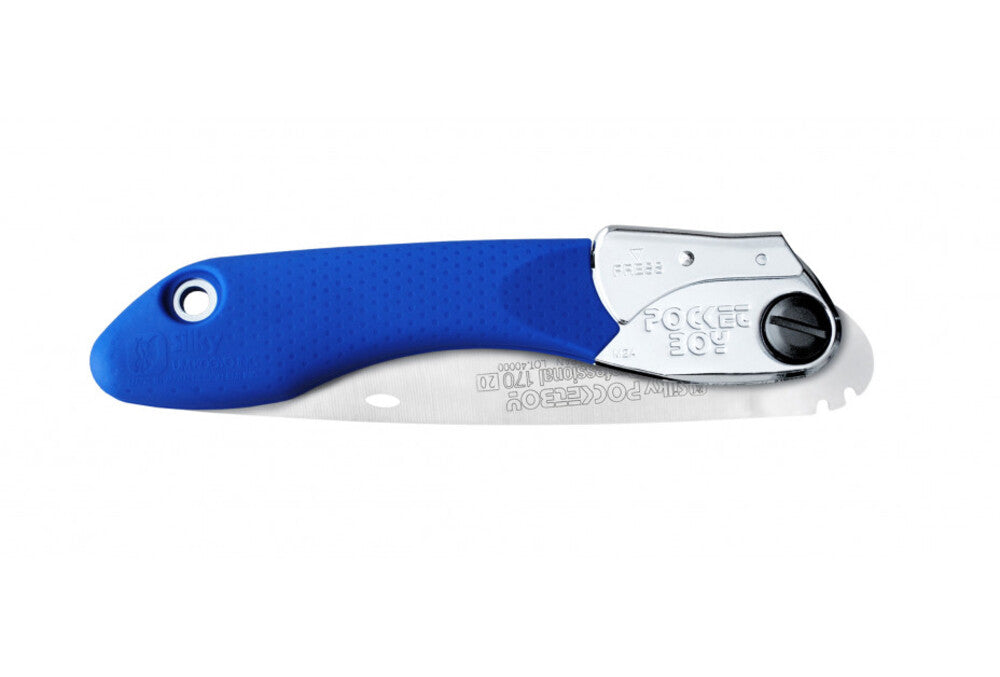 Silky Klappsäge Pocketboy 170mm blau/fein (20 ZpZ) kompakte, scharfe und langlebige Handsäge für Outdoor, Camping und Gartenarbeit