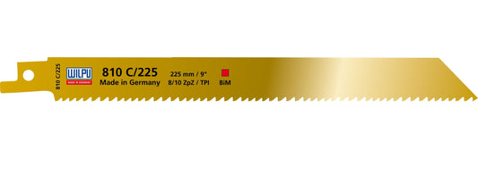 Wilpu 5 Säbelsägeblätter für Holz & Metall 225x19x0,9mm Z8/10
