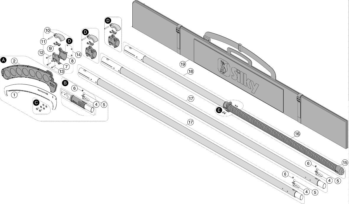 Fixierungsbolzen für die Sprungmechanik der Todoku, Hayate, Longboy