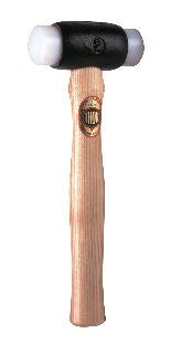 THOR Hammer mit Super Plastik Einsätze, Rund (Ø) 44 mm, 1.300 g, mit Holzstiel