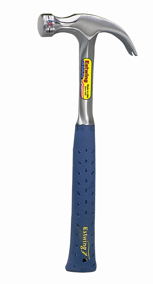 ESTWING Klauenhammer mit Vinylgriff, gekröpft, Ø25mm 450g, glatte Bahn