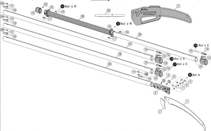 Fixierungsschraube für Sprungmechanik Hayate