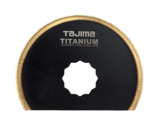 TAJIMA Sägeblatt für Oszillierende Maschinen passend für FEIN® und SUPERCUT® 80mm HSS Titan halbrund, TAJ-30807