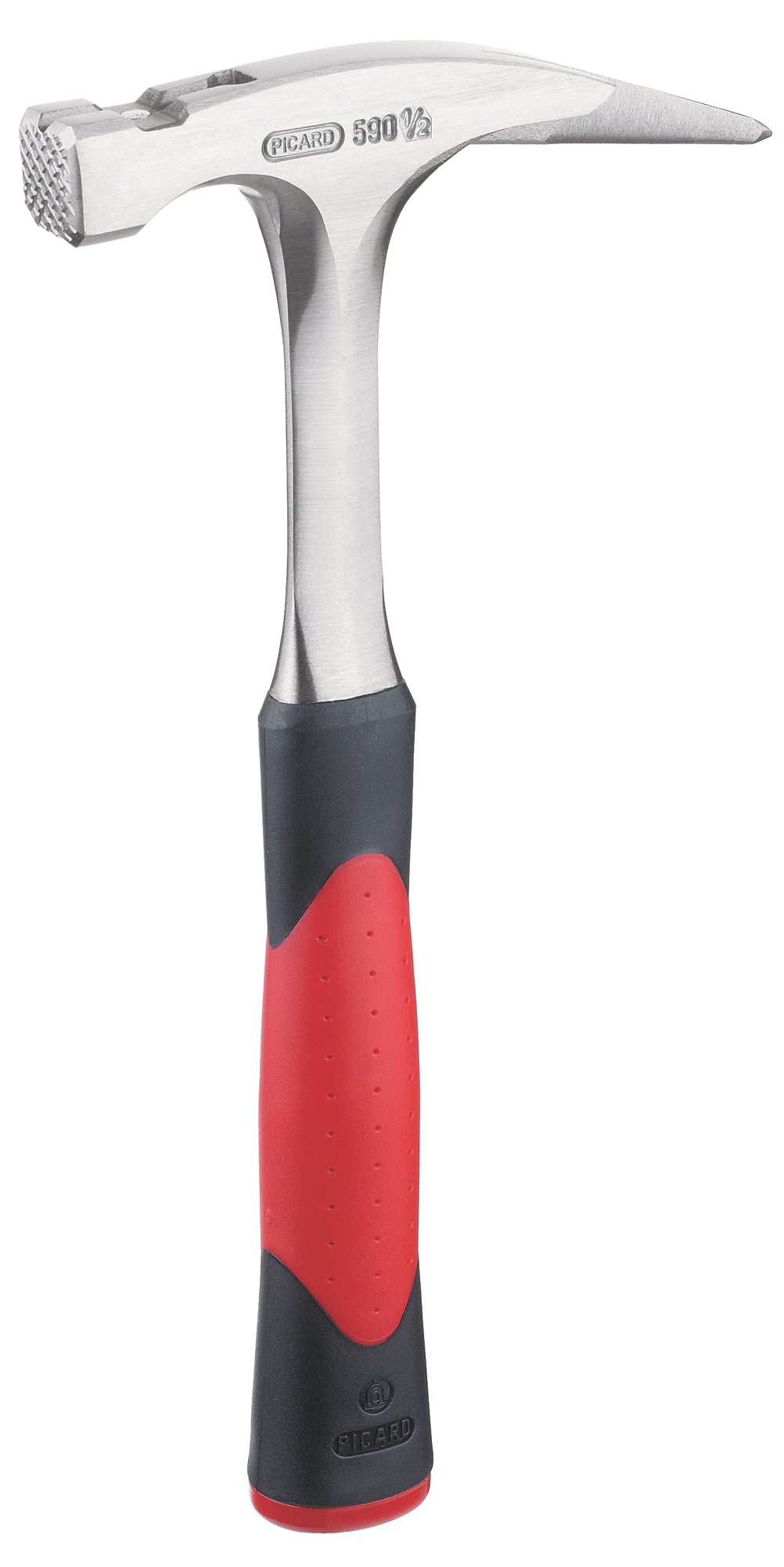 Picard Typ 590 1/2 Ganzstahl-Latthammer, kompromissloser Ganzstahlhammer aus der Meisterlinie geraute Bahn, 500g Kopfgewicht, 800g Gesamtgewicht,