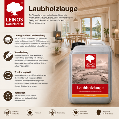 LEINOS 926 Laubholzlauge 2,50 l Weiß
