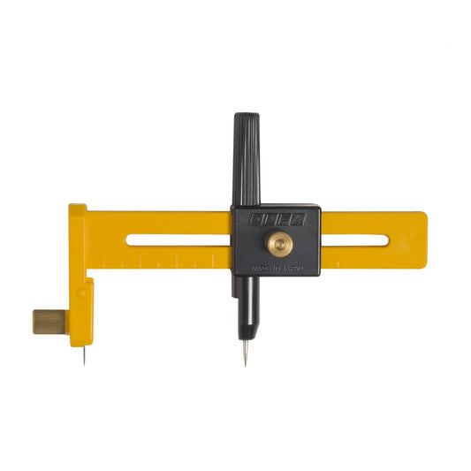 OLFA Kreisschneider CMP-1 für Modellbau & Bastelarbeiten, Radius 1-15cm, inkl. 5 Ersatzklingen