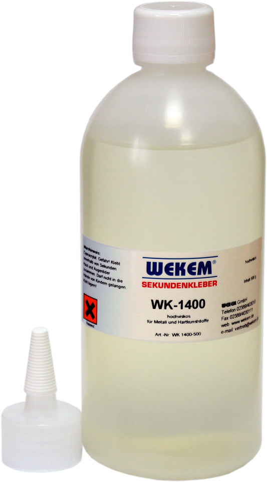 WEKEM WK 1400 Sekundenkleber hochviskos/dickflüssig  500 g