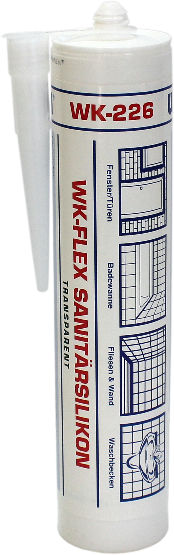 WEKEM WK 226 WK-FLEX Sanitärsilikon transparent 310 ml