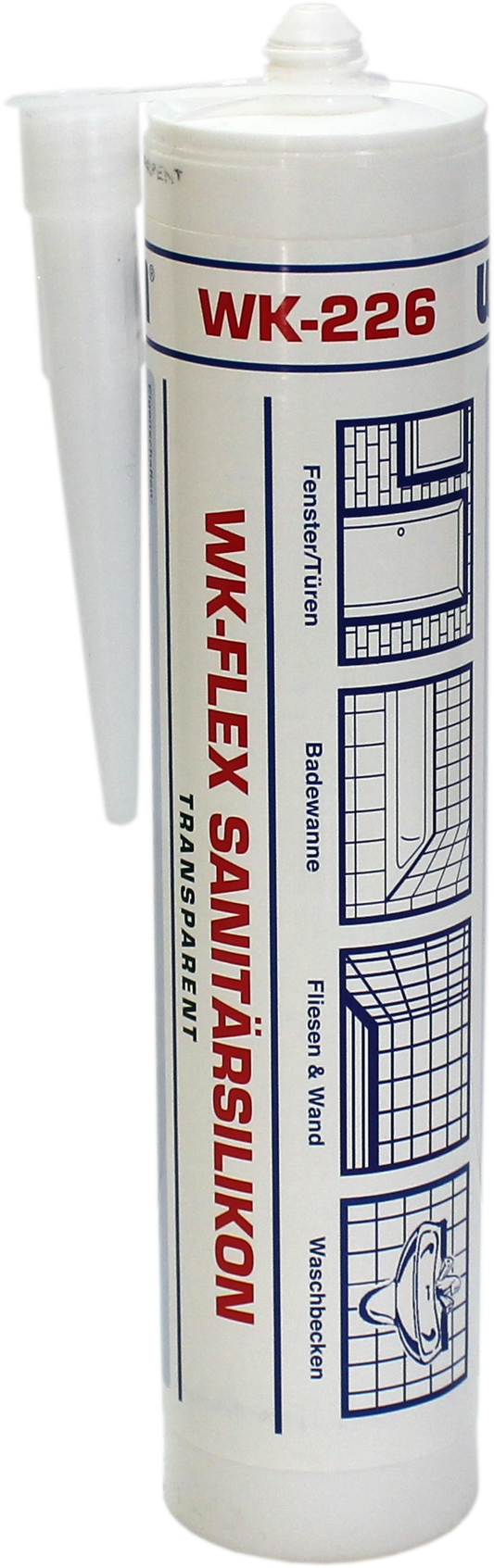 WEKEM WK 226 WK-FLEX Sanitärsilikon transparent 310 ml