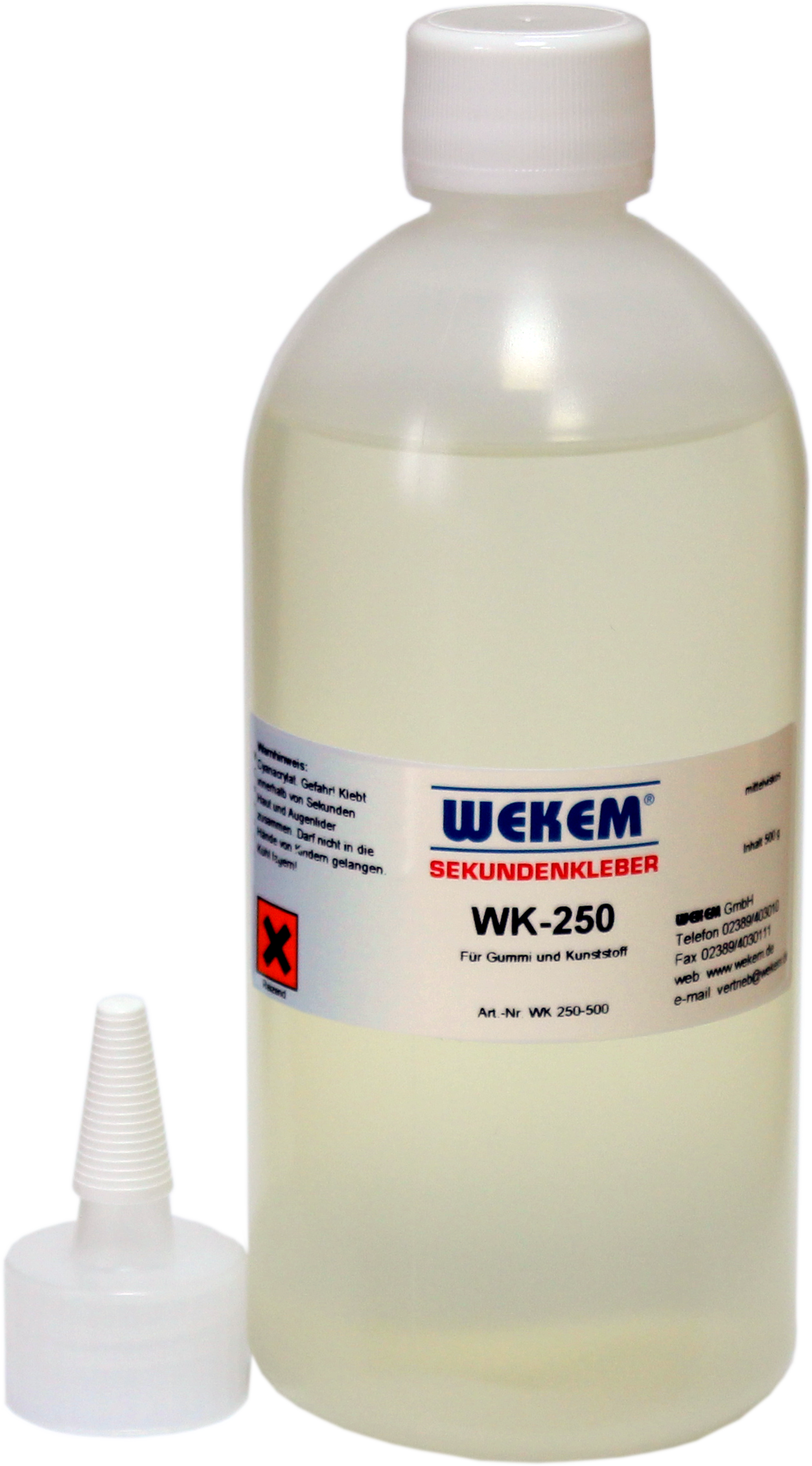 WEKEM WK 250 Sekundenkleber mittelviskos 500 g