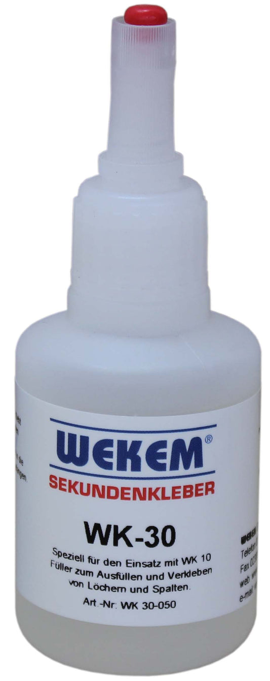 WEKEM WK 30 Sekundenkleber für Füllstoff WK-10 50 g