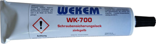 WEKEM WK 700 Schraubensicherungslack, gelb, 50ml