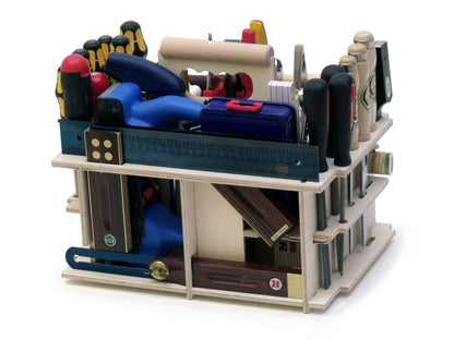 Spezial-Trägerset Schreiner & Tischler aus Buchen-Multiplex für T-Loc IV, V, M 337 & M 437 | Profi-Werkzeughalterung | passend für System Systainer Festool / Tanos Systainer³
