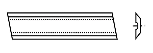 Systemobelmesser Sinus HSS 18%  260x16x2,5mm ausgezeichnete Lösung für präzise Holzbearbeitung  Sinus-Fliehkraftspannsystems